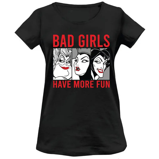 Disney Villains Bad Girls Have More Fun woman adult t-shirt - Large