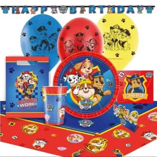 Paw Patrol Tableware Birthday Party Set 56 pieces in box