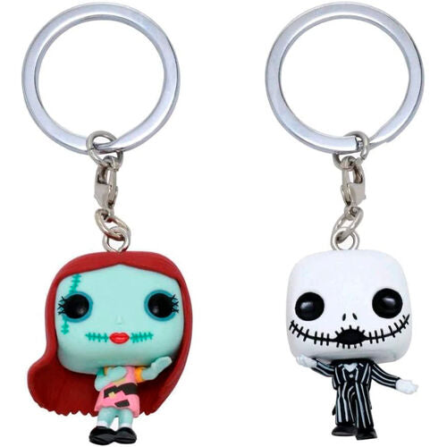 Funko Pocket POP pack 2 keychain Disney Nightmare Before Christmas Jack & Sally Exclusive