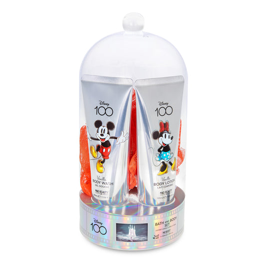Mad Beauty Disney 100 Mickey and Minnie Dome Body Wash and Lotion Set