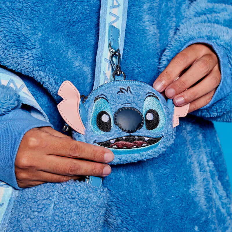 Loungefly Disney Stitch Plush Tote Bag & Coin Purse