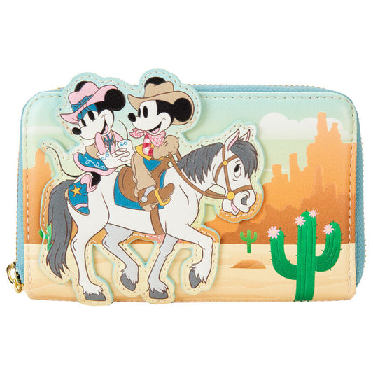 Loungefly Disney Mickey Mouse & Minnie Mouse Western wallet