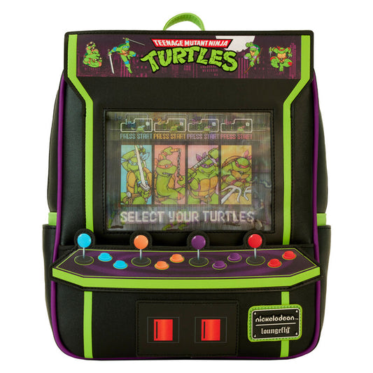 Loungefly Teenage Mutant Ninja Turtles 40th Anniversary Arcade Backpack 30cm
