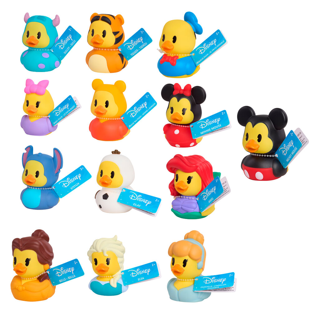 Disney Duckalooz Assorted Rubber Duck Bath Toy 6cm