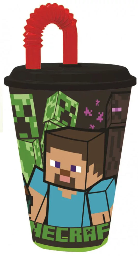 Minecraft Cup with Straw (430 ml)