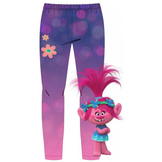 Trolls Poppy Girls Pink/ Purple Leggings 4-8 Years 98-128