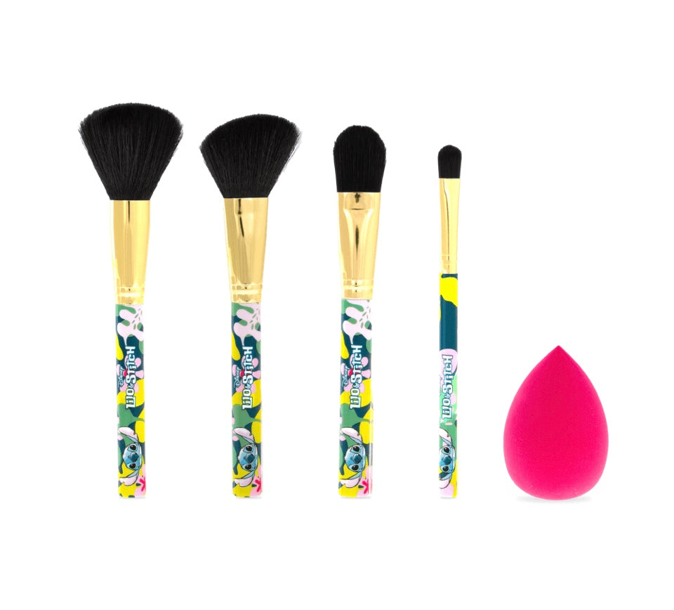 Mad Beauty Disney Lilo & Stitch Cosmetic Make UP Brush Set