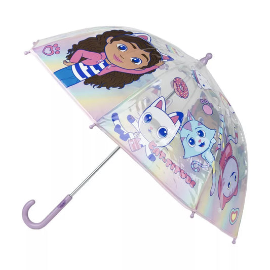 Gabby's Dollhouse Kids Transparent Umbrella Ø71 cm