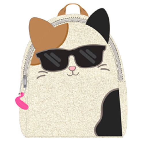 Squishmallows Cameron Cat Teddy Fur Backpack