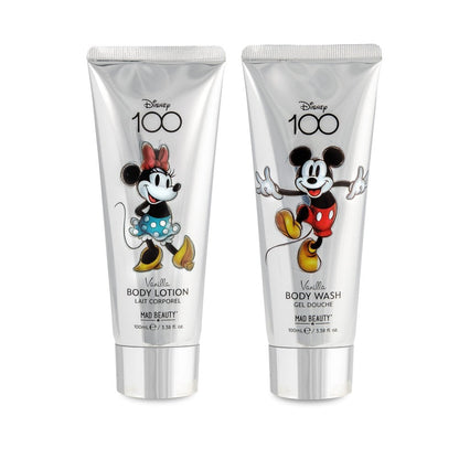 Mad Beauty Disney 100 Mickey and Minnie Dome Body Wash and Lotion Set