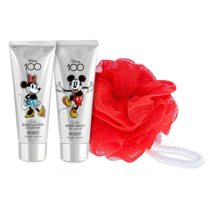 Mad Beauty Disney 100 Mickey and Minnie Dome Body Wash and Lotion Set