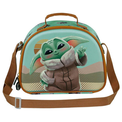 Star Wars The Mandalorian Grogu Baby Yoda Say Hi 3D lunch bag