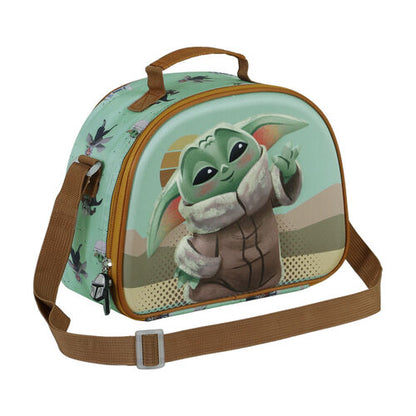 Star Wars The Mandalorian Grogu Baby Yoda Say Hi 3D lunch bag