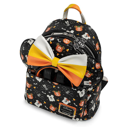 Loungefly Disney Mickey and minnie Spooky Halloween Backpack + Headband Ears set 27cm