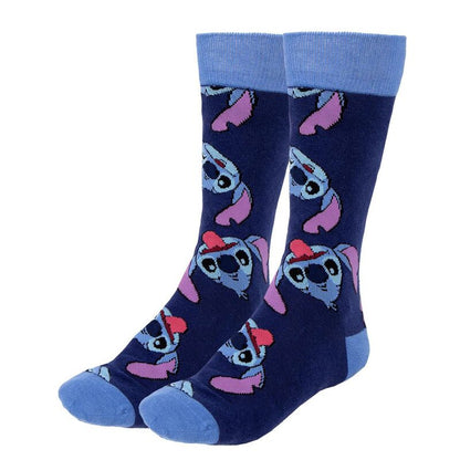 Disney Stitch Pack 3 Adult Cotton Socks Gift Box