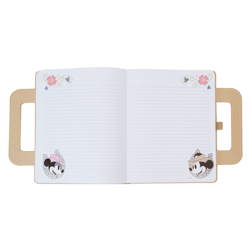 Loungefly Disney Mickey Mouse & Minnie Mouse Western Notebook