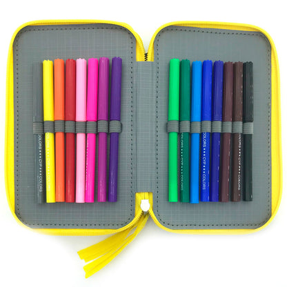 Bluey Leaves Filled Triple Pencil Case