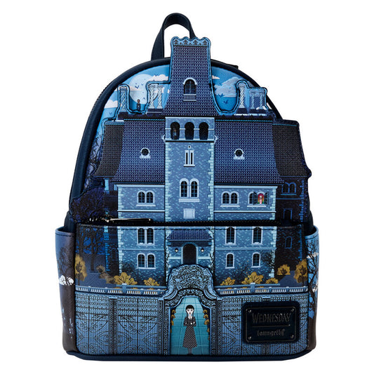 Loungefly Wednesday Nevermore Academy backpack