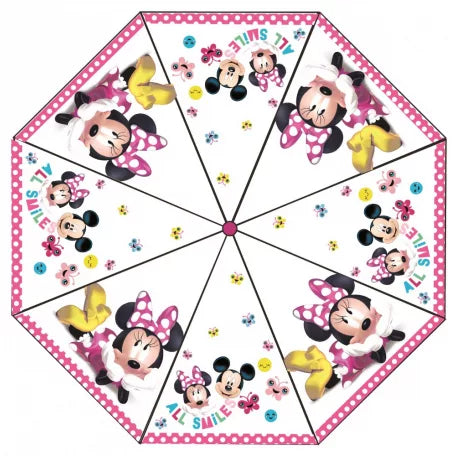 Disney Minnie Mouse Transparent Child Umbrella Ø76 cm