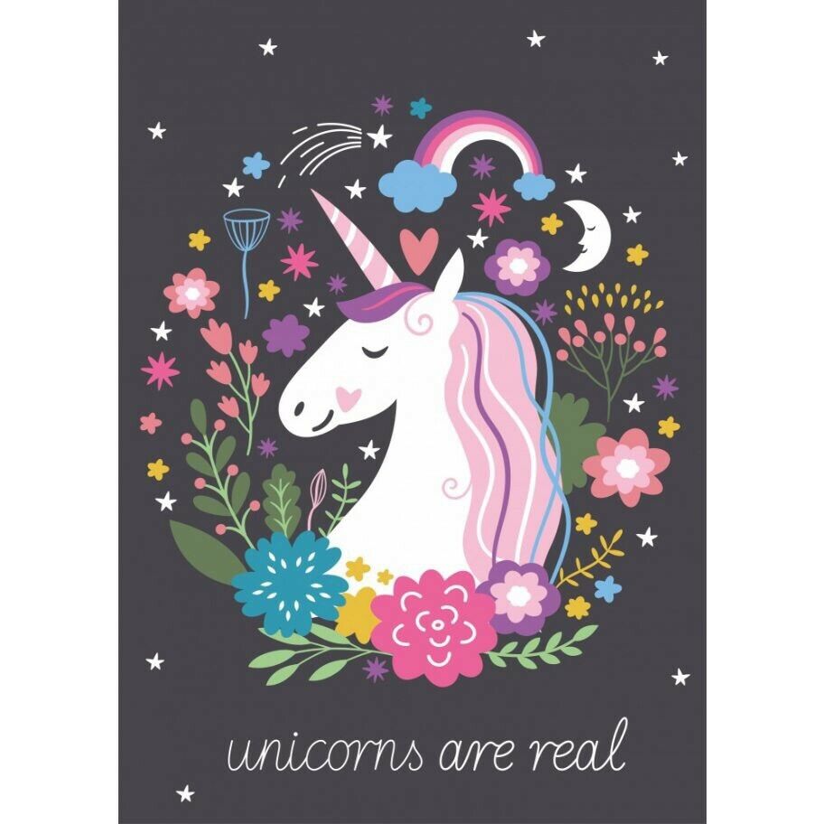 Unicorn Polar Fleece Throw Blanket 100*140 cm Unicorns Are Real